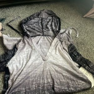 Balance cover-up collection—-bathing suit cover-up with hoodie